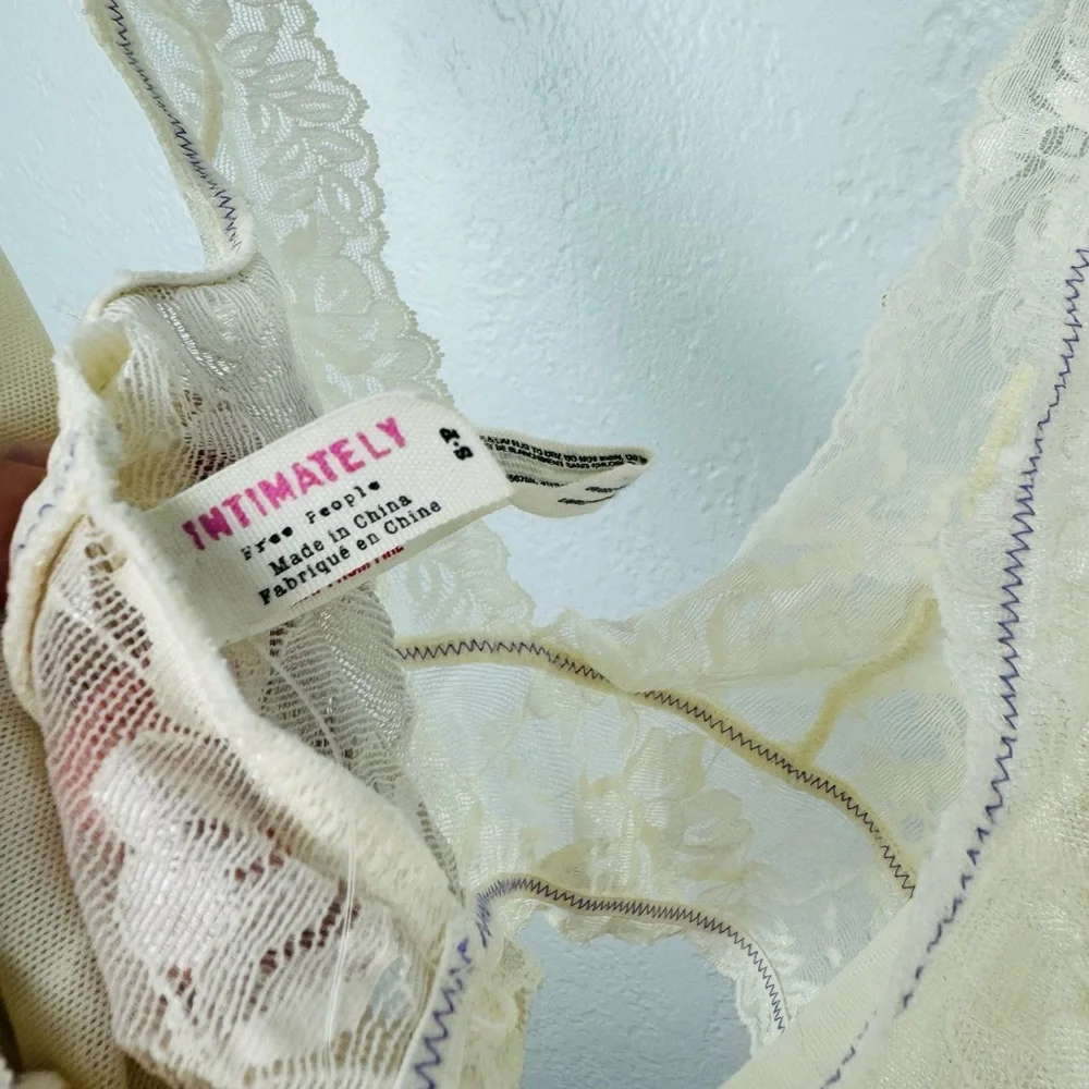 NEW Free People Ivory Lace Bralette